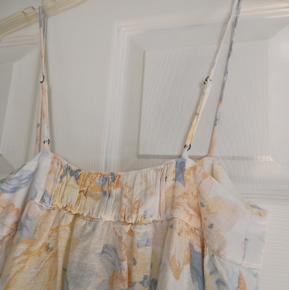 Abercrombie & Fitch Floral Maxi Dress in Cream, Yellow & Blue - Picture 9 of 12